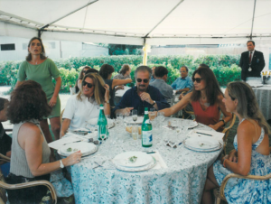 1994 - Forte dei Marmi, bagno Roma Levante - Beba Grida, Flavia Mercatali, Fernando Botero, Sophie Vari, Antonella Boralevi