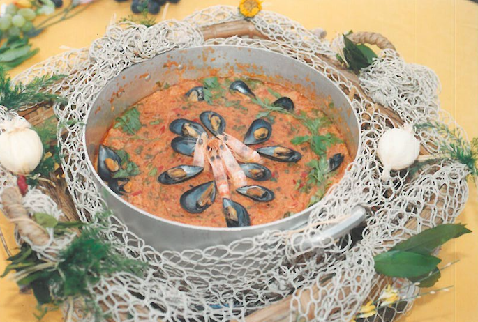 2000 – Forte dei Marmi, bagno Roma di Levante - il piatto di Valentina Volpe