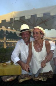 2001 - Forte dei Marmi, bagno Roma Levante - Sandro Vannucci e Daniela Soderi