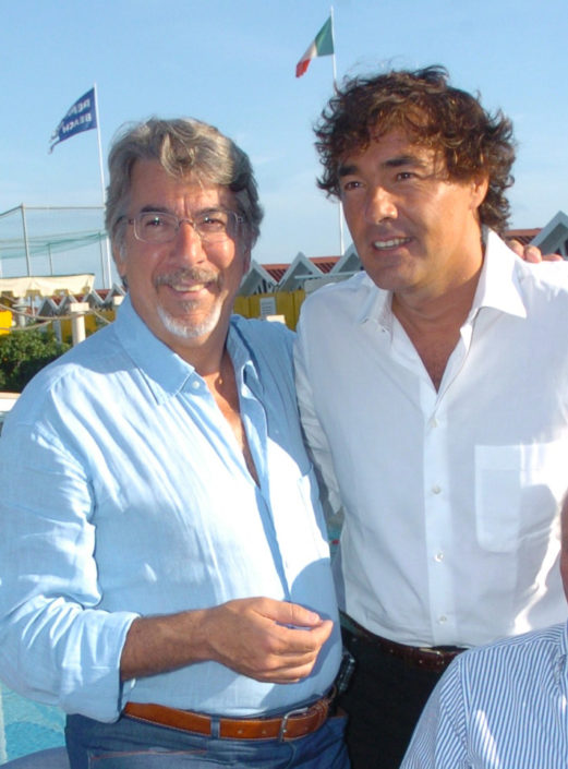 2005 - Forte dei Marmi – bagno Roma di Levante Marco Columbro e Massimo Giletti